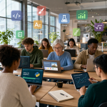 A person comparing the best online learning platforms of 2026 on a laptop, evaluating course quality, pricing, and certificate value