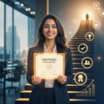 Professional holding a certificate diploma representing the best professional certificates to get a job in 2026