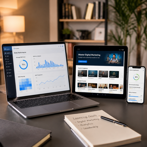 A laptop displaying a DataCamp data science course interface, representing a platform comparison of DataCamp's subscription cost, certificate value, and learner outcomes in 2025