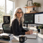 Person working remotely on a laptop at a home office desk, representing remote jobs that don't require a college degree in 2027